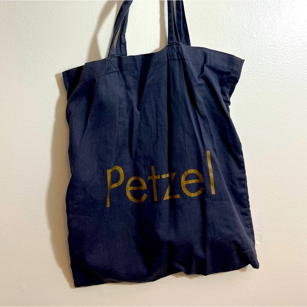 Deep Blue Cotton Petzel Gallery Tote